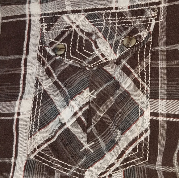 Bke Button Down Shirt Athletic Fit XL - Picture 2 of 8